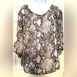 Animal print Loft top